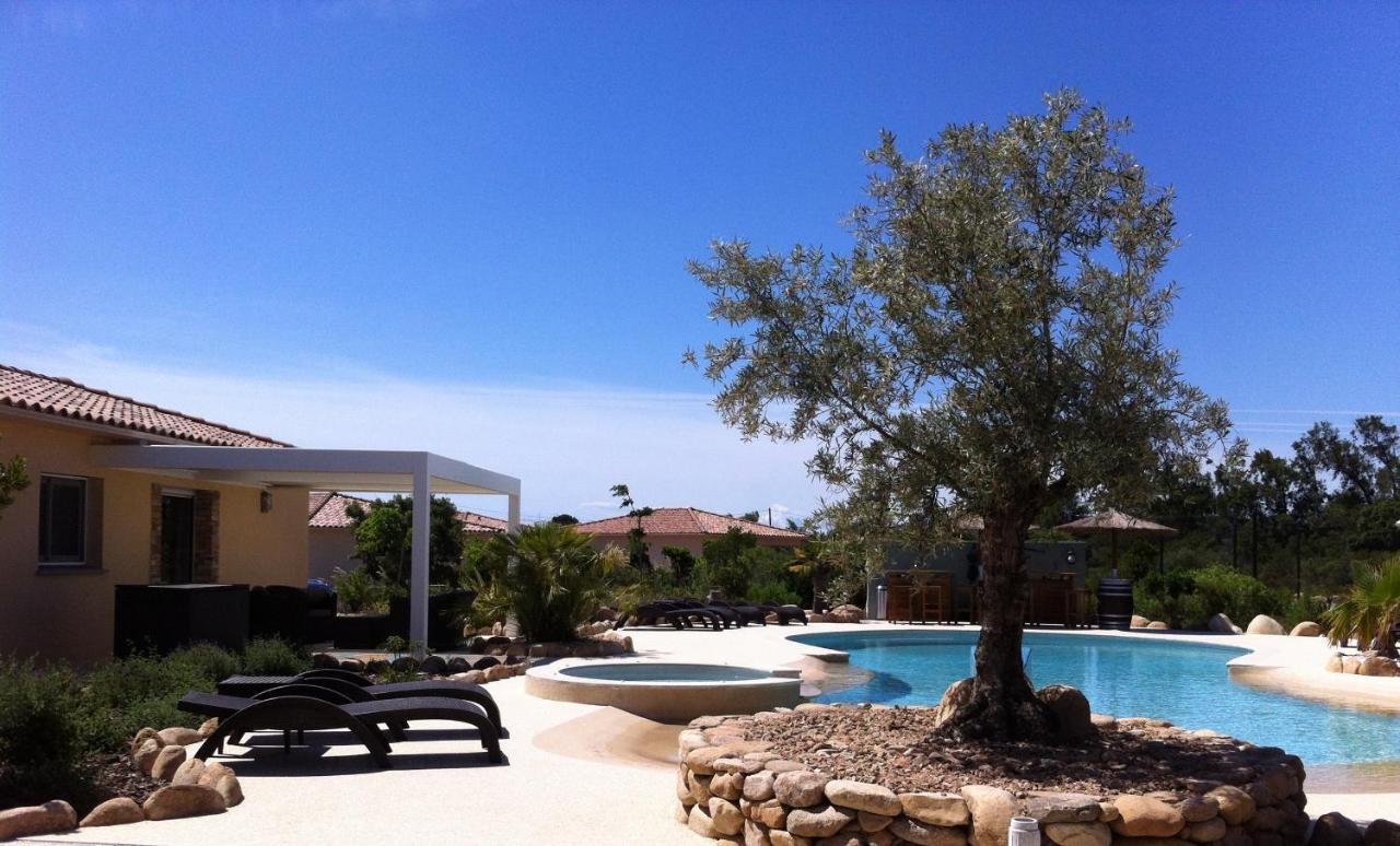 L'Hacienda Piscine chauffée à 28, spa, boulodrome et court de Tennis privés, 2 villas indépendantes Porto Vecchio Exterior foto