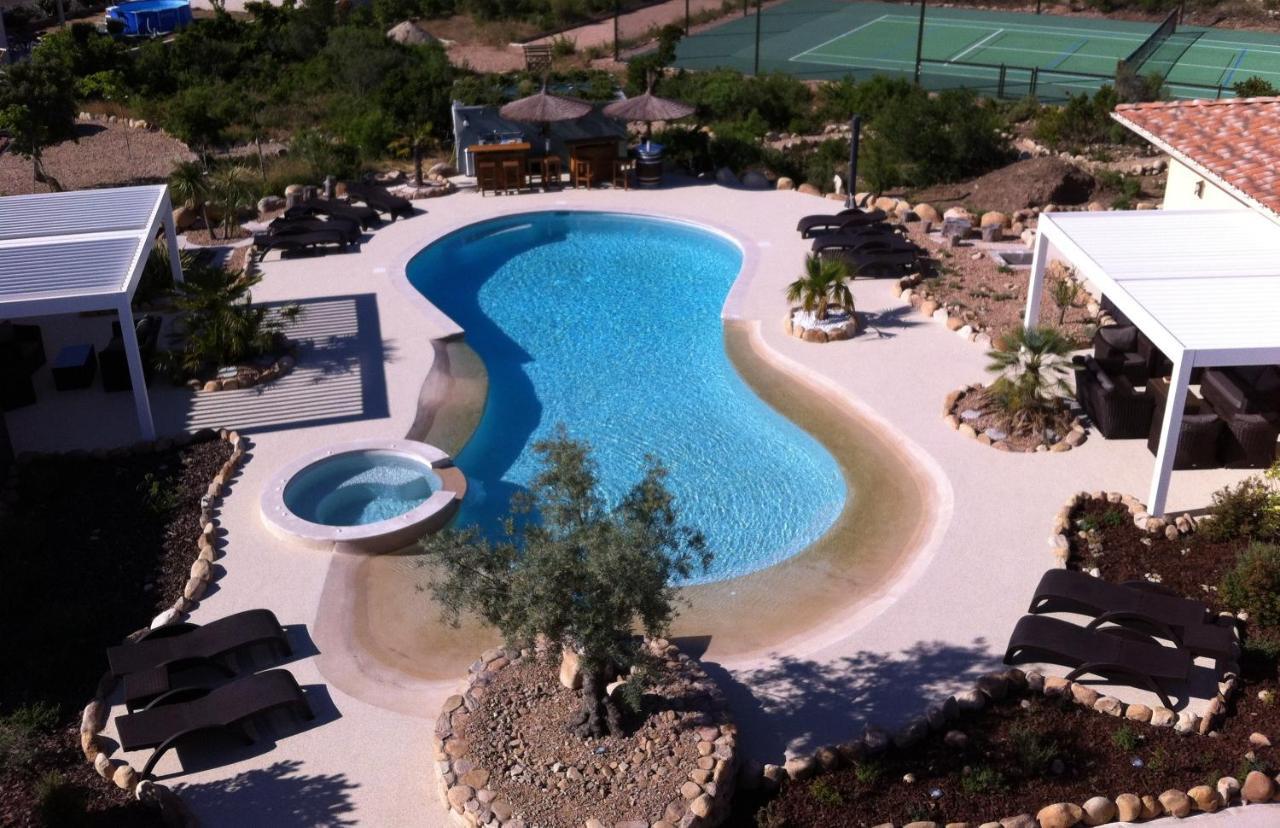 L'Hacienda Piscine chauffée à 28, spa, boulodrome et court de Tennis privés, 2 villas indépendantes Porto Vecchio Exterior foto